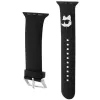 Karl Lagerfeld 3D gumený remienok Choupette Head pre Apple Watch 42/44/45/49mm čierny