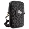 Hello Kitty Quilted Bows Strap - taška cez rameno na telefón (čierna)