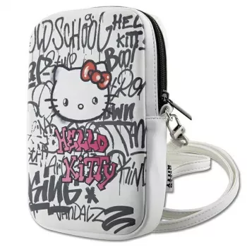 Hello Kitty taška cez rameno Graffiti Kitty Head biela