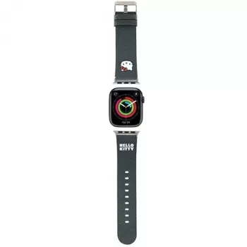 Hello Kitty HKAWMPGKHK remienok pre Apple Watch 38/40/41mm čierny silikón
