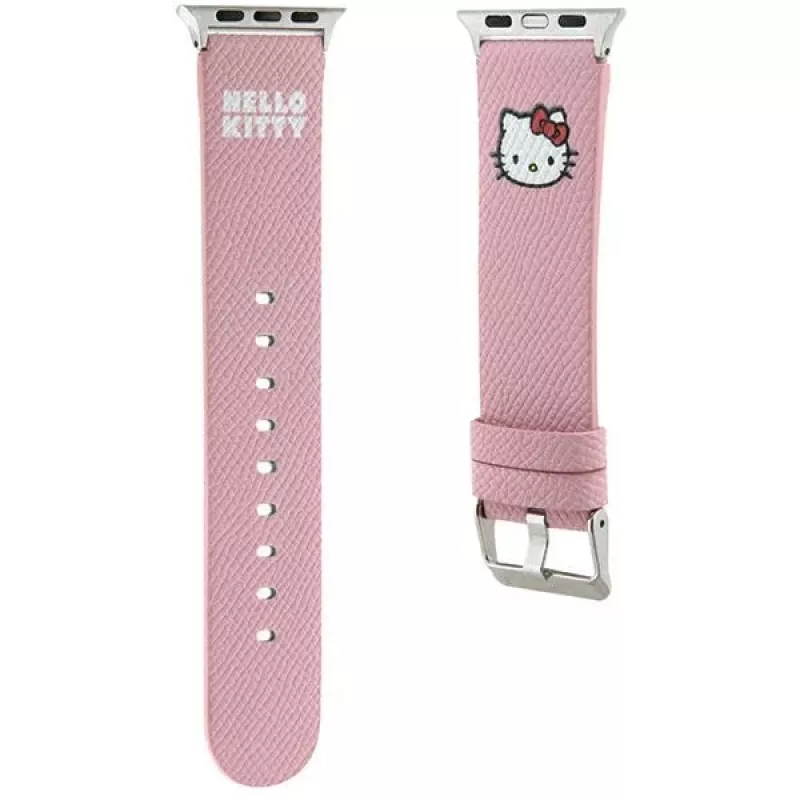 Hello Kitty HKAWMPGKHP silikónový remienok pre Apple Watch 38/40/41mm ružový