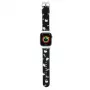 Hello Kitty HKAWMPSAPSK remienok pre Apple Watch 38/40/41mm čierny silikón vzor Heads & Bows