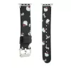 Hello Kitty HKAWMPSAPSK remienok pre Apple Watch 38/40/41mm čierny silikón vzor Heads & Bows