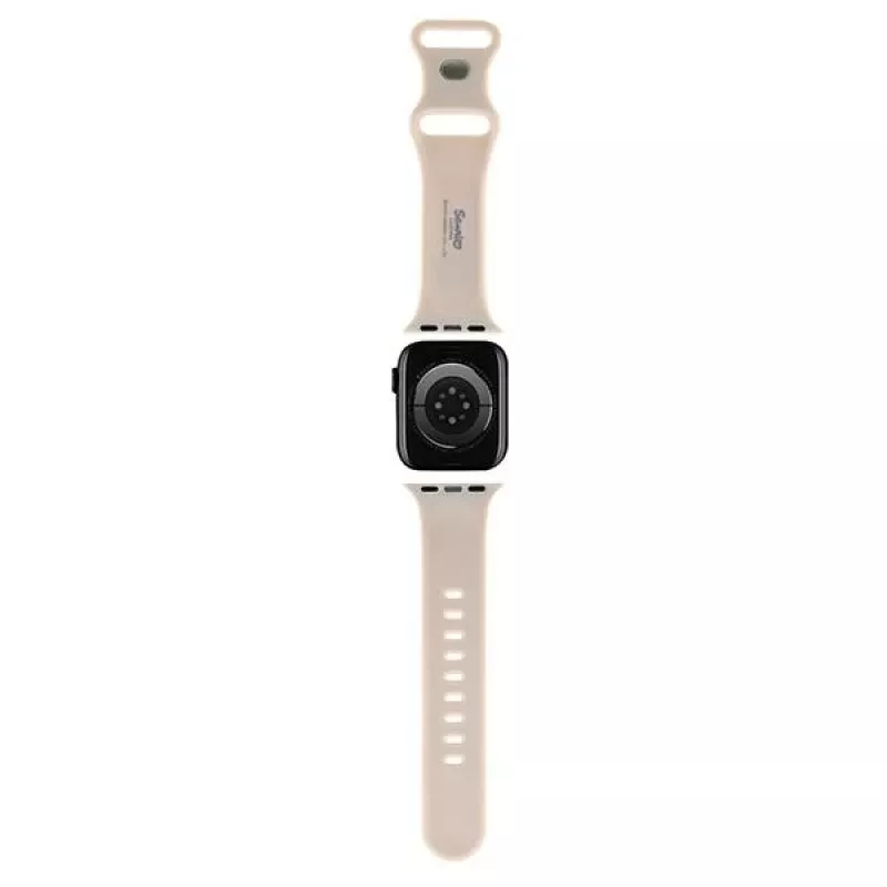 Hello Kitty HKAWMSCHBLE silikónový remienok pre Apple Watch 38/40/41mm - béžový