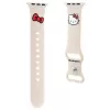 Hello Kitty HKAWMSCHBLE silikónový remienok pre Apple Watch 38/40/41mm - béžový