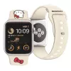 Hello Kitty HKAWMSCHBLE silikónový remienok pre Apple Watch 38/40/41mm - béžový
