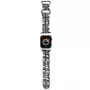 Hello Kitty HKAWMSDIESK remienok pre Apple Watch 38/40/41mm čierny silikón Heads & Stripes