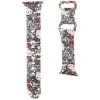 Hello Kitty HKAWMSDGPTE remienok pre Apple Watch 38/40/41 mm béžový silikónový Graffiti Tags
