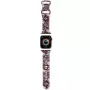 Hello Kitty HKAWMSDGPTP silikónový remienok pre Apple Watch 38/40/41 mm ružový Graffiti Tags