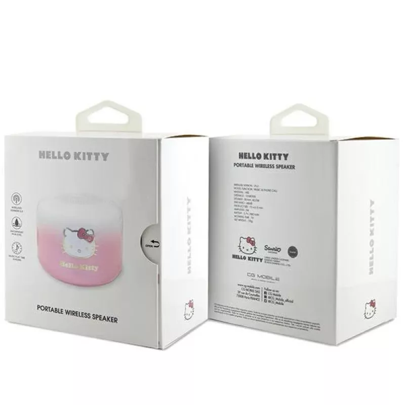 Hello Kitty Bluetooth 5.0 reproduktor HKWSBT6GKEP ružový electroplate gradient