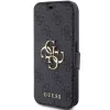 Guess GUBKP15L4GMGGR iPhone 15 Pro 6,1 inch sivé book puzdro 4G Metal Logo