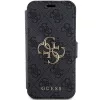 Guess GUBKP15L4GMGGR iPhone 15 Pro 6,1 inch sivé book puzdro 4G Metal Logo