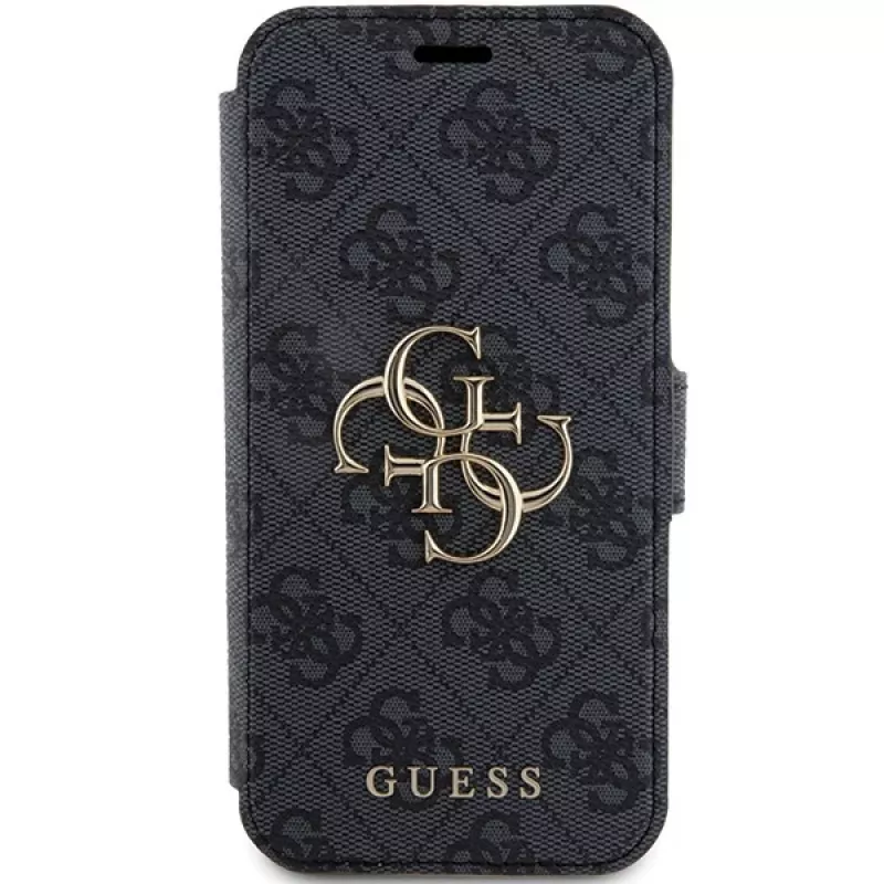 Guess GUBKP15L4GMGGR iPhone 15 Pro 6,1 inch sivé book puzdro 4G Metal Logo