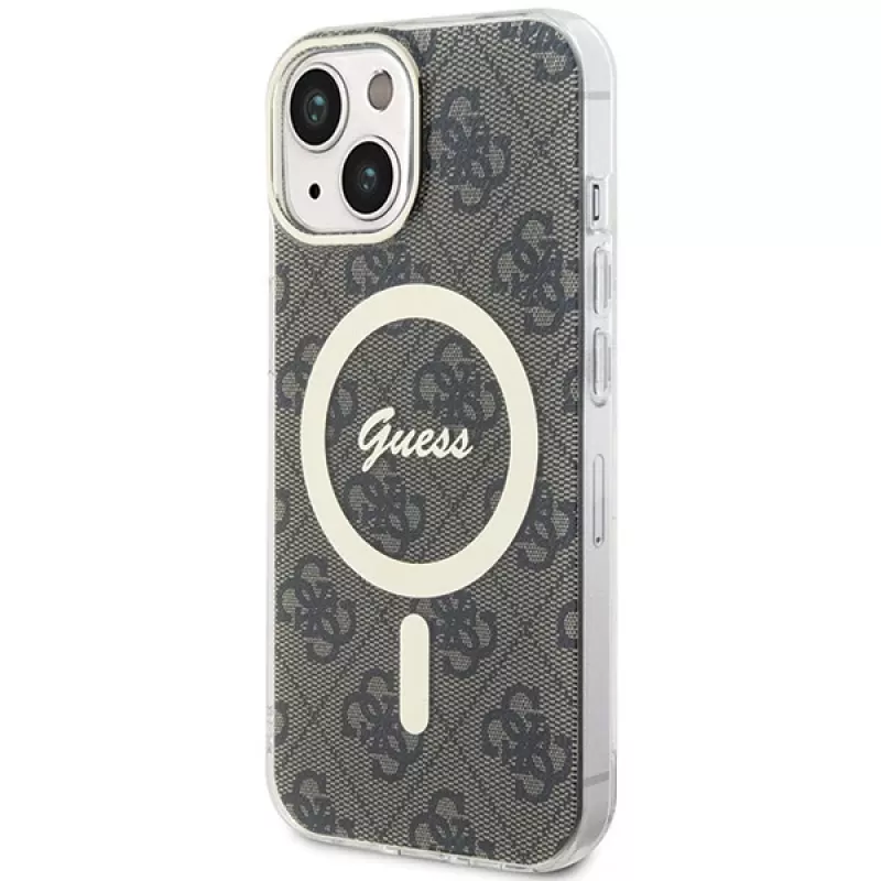 Guess GUHMP15MH4STW hardcase IML MagSafe pre iPhone 15 Plus / 14 Plus 6,7 inch hnedý