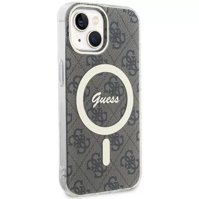 Guess GUHMP15MH4STW hardcase IML MagSafe pre iPhone 15 Plus / 14 Plus 6,7 inch hnedý