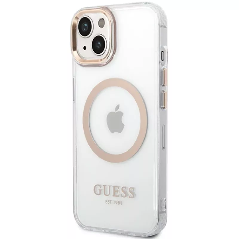 Guess GUHMP15MHTRMD Metal Outline hard case pre iPhone 15 Plus / 14 Plus 6,7