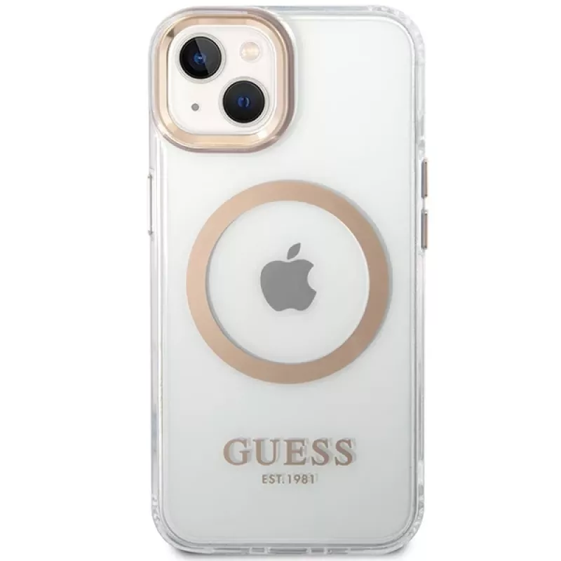 Guess GUHMP15MHTRMD Metal Outline hard case pre iPhone 15 Plus / 14 Plus 6,7