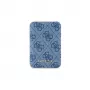 Guess bezdrôtová power banka 5000mAh modrá 4G kožená Metal Logo MagSafe 15W