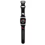 Hello Kitty HKAWMSCHBLK silikónový remienok pre Apple Watch 38/40/41 mm čierny