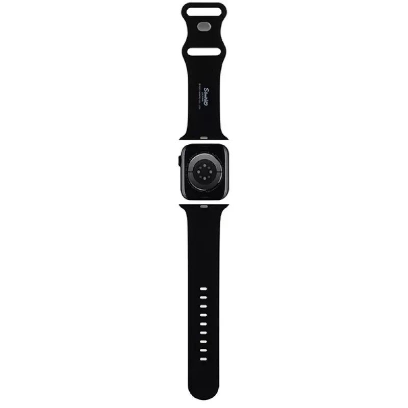 Hello Kitty HKAWLSCHBLK silikónový remienok pre Apple Watch 42/44/45/49 mm čierny