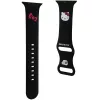 Hello Kitty HKAWLSCHBLK silikónový remienok pre Apple Watch 42/44/45/49 mm čierny