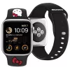 Hello Kitty HKAWLSCHBLK silikónový remienok pre Apple Watch 42/44/45/49 mm čierny