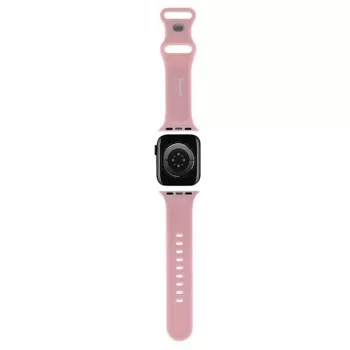 Hello Kitty HKAWLSCHBLP silikónový remienok pre Apple Watch 42/44/45/49 mm ružový