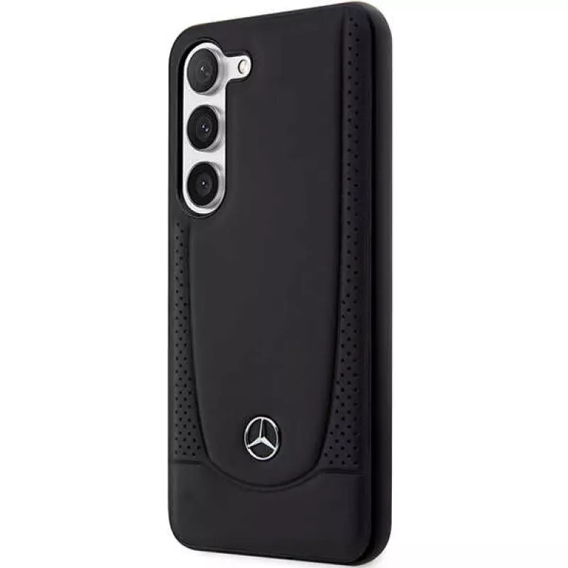 Mercedes-Benz S23 FE hardcase kožený Urban čierny pre Samsung Galaxy S23 FE
