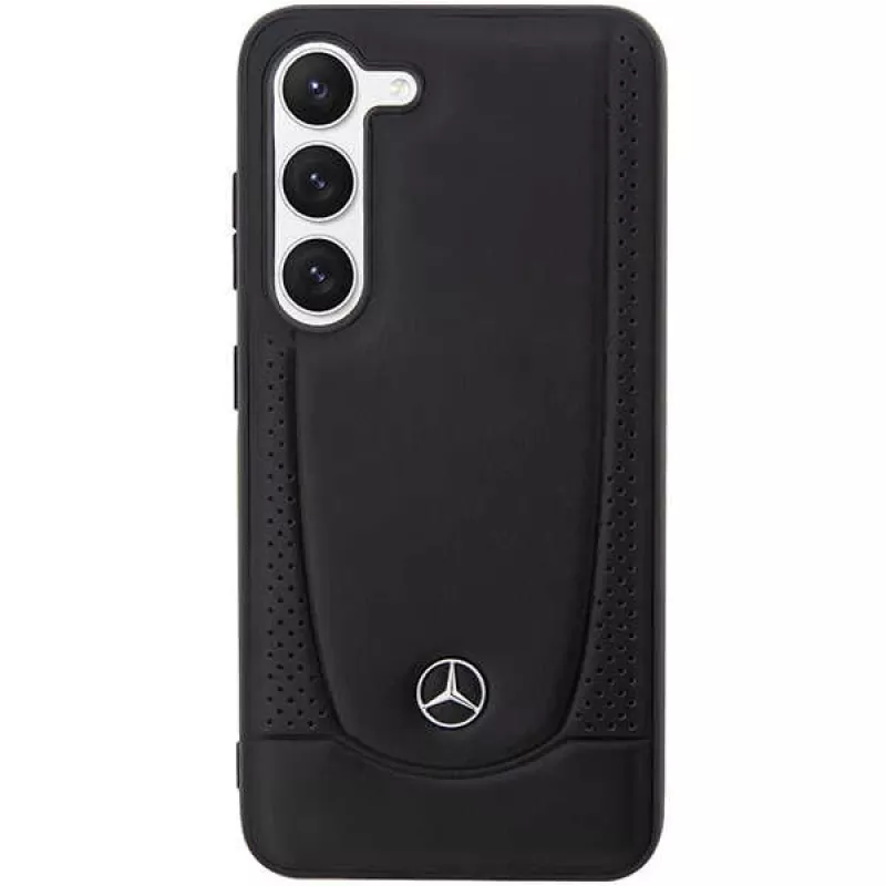 Mercedes-Benz S23 FE hardcase kožený Urban čierny pre Samsung Galaxy S23 FE
