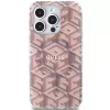 Guess GUHMP15XHGCUSTGP iPhone 15 Pro Max 6,7 inch ružová pevné puzdro IML GCube MagSafe