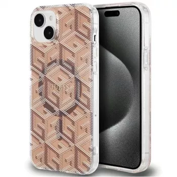 Guess GUHMP15MHGCUSTGW GCube pevné puzdro pre iPhone 15 Plus / 14 Plus 6,7