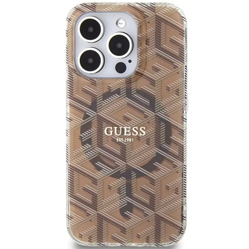 Guess G-Cube pevné puzdro pre iPhone 15 Pro 6,1
