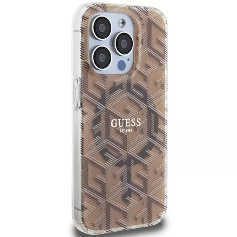 Guess G-Cube pevné puzdro pre iPhone 15 Pro 6,1