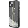 Guess GUHCP15MLFCSEGK Liquid Glitter Gold Stripes pevné puzdro pre iPhone 15 Plus / 14 Plus 6,7