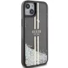 Guess GUHCP15MLFCSEGK Liquid Glitter Gold Stripes pevné puzdro pre iPhone 15 Plus / 14 Plus 6,7