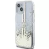 Guess GUHCP15MLFCSEGT iPhone 15 Plus / 14 Plus 6,7 inch priehľadné pevné puzdro Liquid Glitter zlaté pruhy