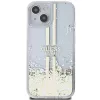Guess GUHCP15MLFCSEGT iPhone 15 Plus / 14 Plus 6,7 inch priehľadné pevné puzdro Liquid Glitter zlaté pruhy