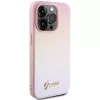 Guess Saffiano Iridescent Script pevné puzdro pre Apple iPhone 15 Pro 6,1