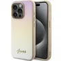 Guess GUHCP15LPSAIRSD Saffiano Iridescent Script pevné puzdro pre Apple iPhone 15 Pro 6,1 inch zlatá