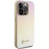 Guess GUHCP15XPSAIRSD Saffiano Iridescent Script pevné puzdro pre iPhone 15 Pro Max, zlatá