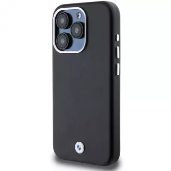 BMW Signature Wrapped Metal MagSafe puzdro pre Apple iPhone 15 Pro 6,1 inch čierna