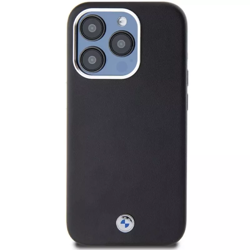 BMW Signature Wrapped Metal MagSafe puzdro pre Apple iPhone 15 Pro 6,1 inch čierna