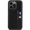 BMW Perforated Tricolor Line pevné puzdro pre Apple iPhone 15 Pro 6.1 čierna