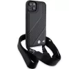 BMW M Edition Carbon Stripe & Strap pevné puzdro pre iPhone 15 Plus / 14 Plus 6,7