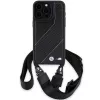 BMW BMHCP15L23PSCCK iPhone 15 Pro 6.1 čierna pevné puzdro M Edition Carbon Stripe & Strap