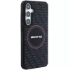 AMG AMHMS24S23SMRK pevné puzdro silikónové Carbon Pattern MagSafe pre Samsung Galaxy S24 (S921) čierne