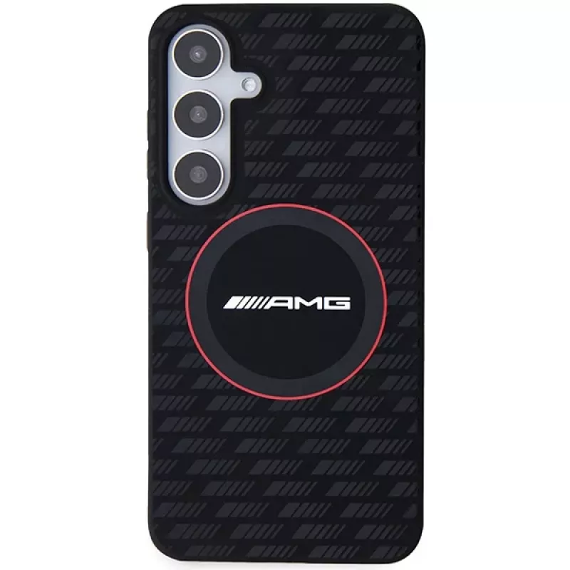 AMG AMHMS24M23SMRK pevné puzdro silikónové Carbon Pattern MagSafe pre Samsung Galaxy S24+ (SM-S926) - čierne