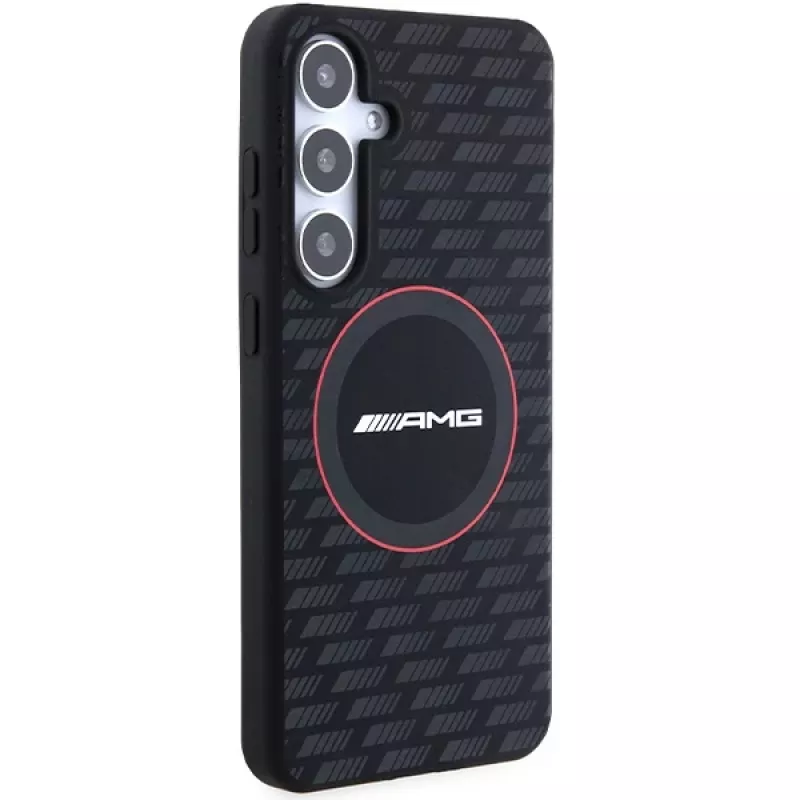 AMG AMHMS24M23SMRK pevné puzdro silikónové Carbon Pattern MagSafe pre Samsung Galaxy S24+ (SM-S926) - čierne