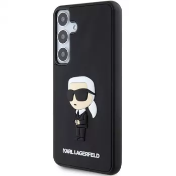 Karl Lagerfeld KLHCS24S3DRKINK S24 S921 čierne pevné puzdro 3D Rubber Ikonik pre Samsung Galaxy S24