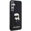 Karl Lagerfeld KLHCS24M3DRKINK pevné puzdro 3D Rubber Ikonik pre Samsung Galaxy S24+ čierne